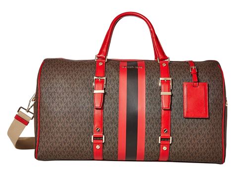 michael kors leather travel duffle price|michael kors trolley suitcase.